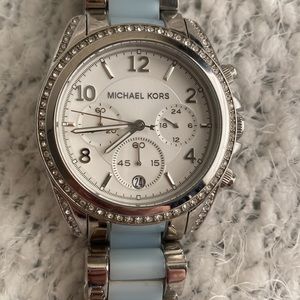 Michael Kors Blaire Silver and Blue Women’s watch